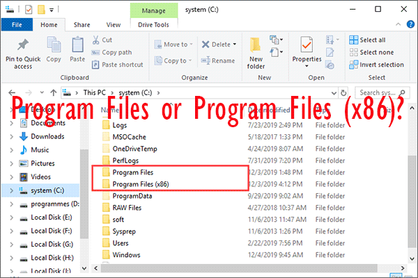 C:Program Files
C:Program Files (x86)