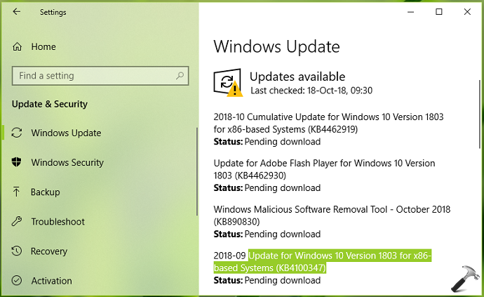Check for any pending updates for your Windows 2003 operating system
If updates are available, download and install them