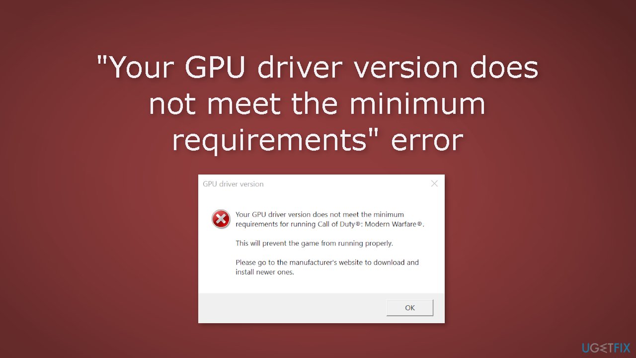 Check system requirements
Update graphics drivers