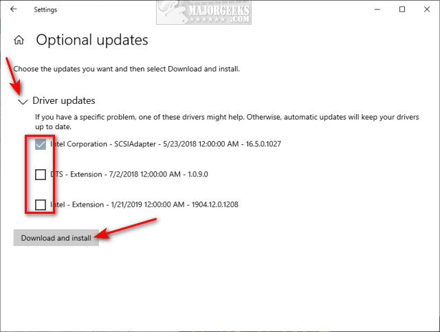 Click on it to check for the latest updates.
If updates are available, click on "Update" to download and install them.