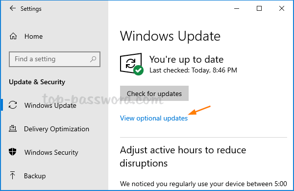 Click on the "Start" button and open the "Settings" menu.
Select "Update & Security."