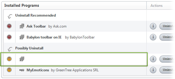 Click on "Uninstall a program" under the "Programs" category.
Locate "Baidu Toolbar" in the list of installed programs.