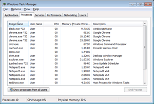 Close the Backup Manager XP application completely.
Open the Task Manager by pressing Ctrl+Shift+Esc.