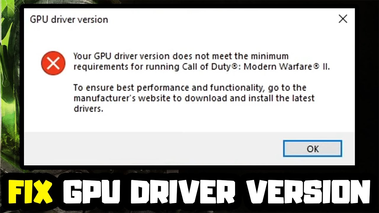 Ensure that your computer meets the recommended system requirements for the game.
Update your graphics card drivers to the latest version.