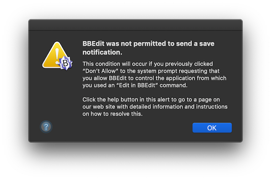 Error message "BBEDIT.EXE has stopped working"
BBEdit 14 crashing unexpectedly