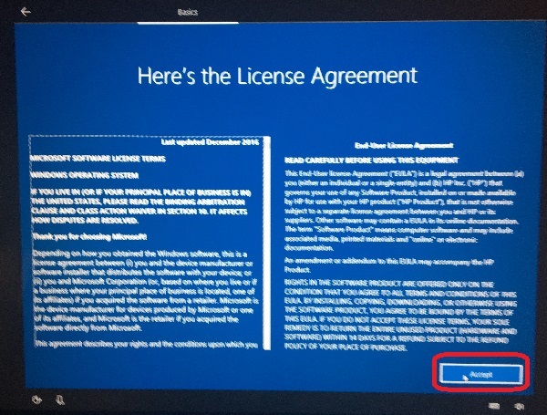 Follow the on-screen instructions to proceed with the installation
Accept the license agreement, if prompted