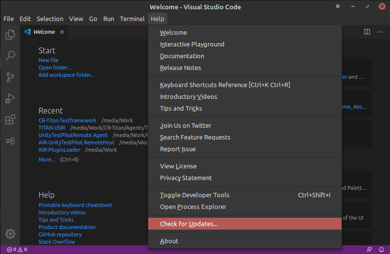 If an update is available, download and install it
If no updates are available, consider reinstalling Visual Studio