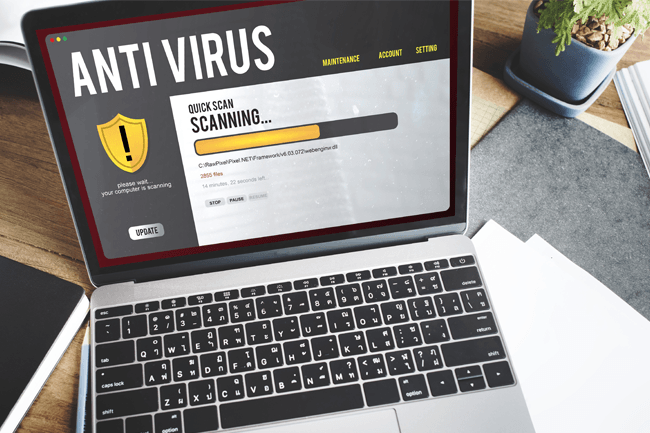 Install and update a reputable antivirus or anti-malware software on your computer.
Launch the antivirus or anti-malware software.