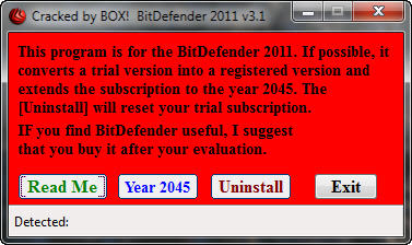 Locate the associated software with bitdefender_antivirus_2011_32b.exe in the list of installed programs.
Click on the software and select "Uninstall".