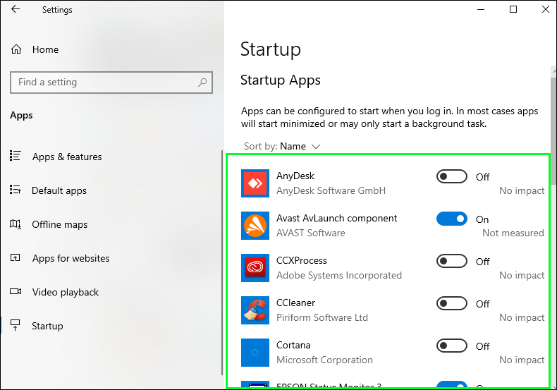 Navigate to the Startup tab
Locate bde511en.exe in the list of startup programs
