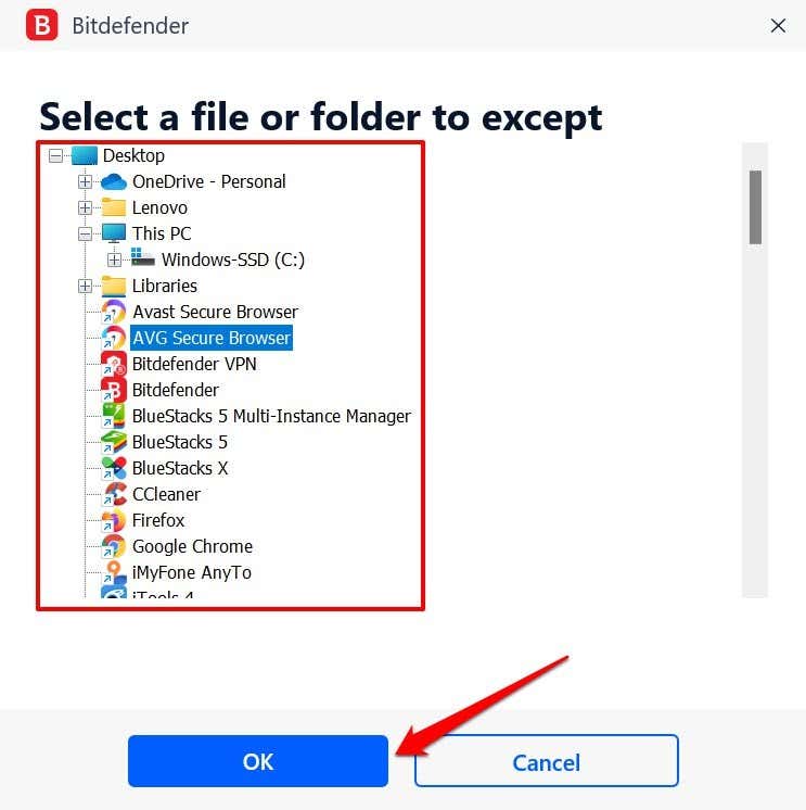 Once the scan is complete, mark the checkboxes next to the types of files you want to delete
Click on "OK" to delete the selected files