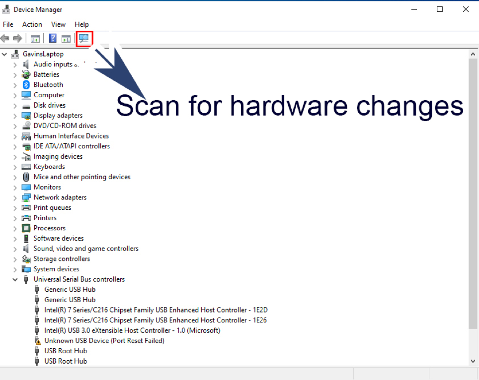 Open Device Manager by typing "Device Manager" in the Windows search bar and selecting it from the search results.
Expand the categories and look for any devices with a yellow exclamation mark.