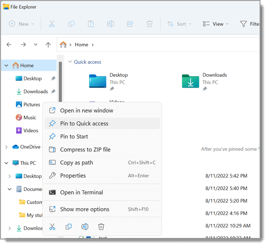 Open File Explorer by pressing Win+E on your keyboard.
Navigate to the location where the file is stored (e.g., C:Downloads).