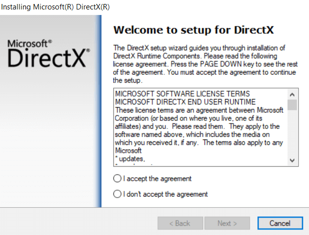 Open Internet Explorer and visit the official Microsoft DirectX download page.
Download and install the latest version of DirectX compatible with your operating system.