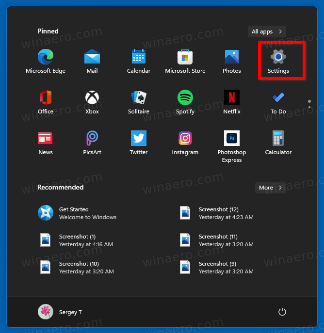 Open Settings by clicking on the Start menu and selecting the gear icon.
Click on Windows Update in the Settings window.