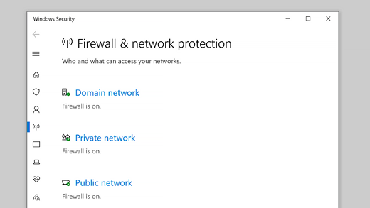 Open the antivirus software or firewall settings.
Enable both the antivirus and firewall protection.