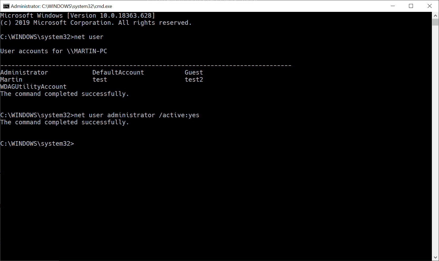Open the Command Prompt as an administrator by pressing Win + X and selecting "Command Prompt (Admin)".
Type sfc /scannow and press Enter to start the scan.