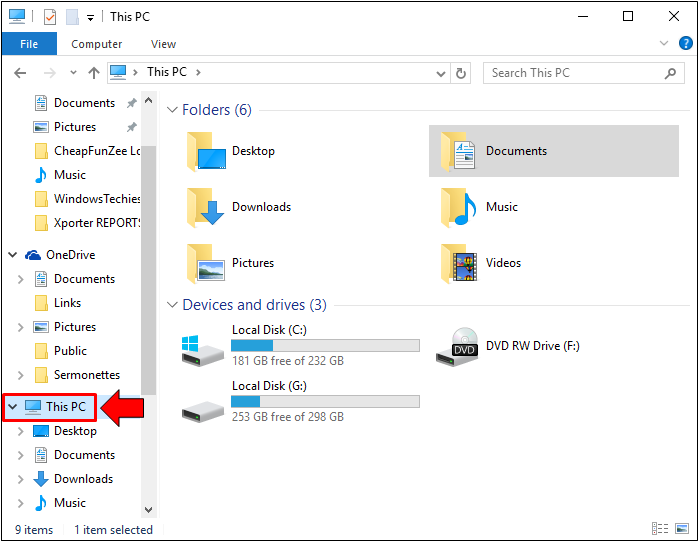 Open the "File Explorer" on your computer.
Right-click on the main hard drive (usually labeled "C:").