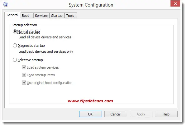 Open the System Configuration utility by pressing Win+R, typing "msconfig" (without quotes), and pressing Enter.
In the General tab, select "Selective startup" and uncheck "Load startup items".