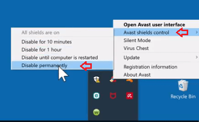 Open your antivirus program.
Locate the option to disable or turn off the antivirus temporarily.