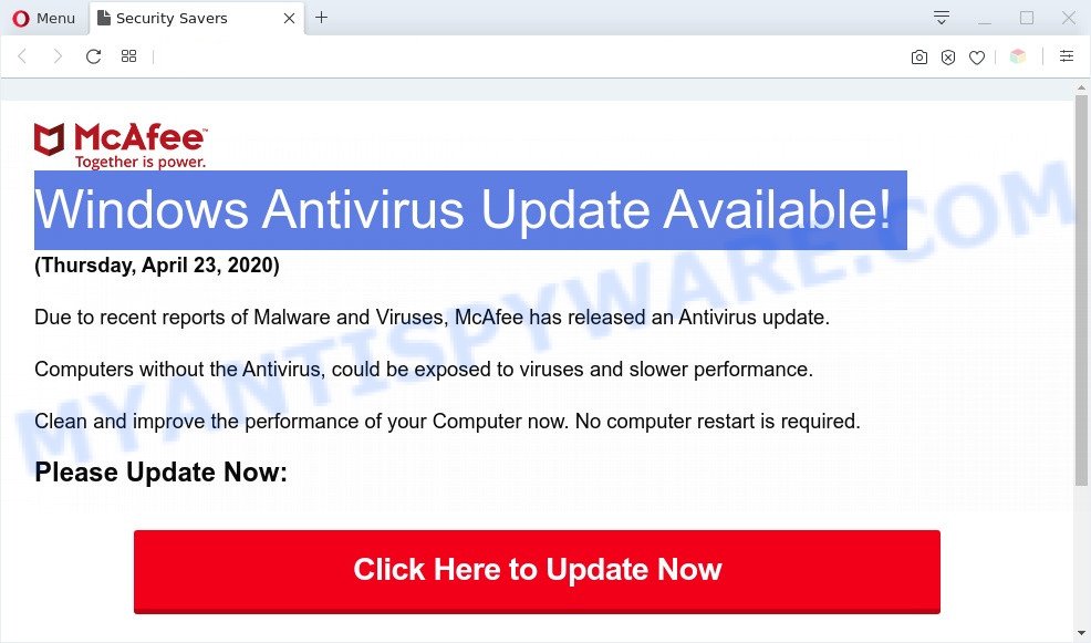 Open your antivirus software.
Click on the "Update" or "Update Now" option.