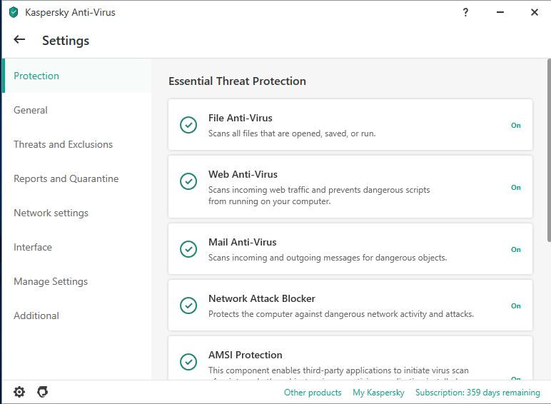 Open your antivirus software.
Locate the settings or preferences section.