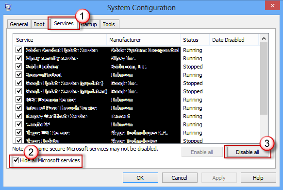 Perform a clean boot
Update device drivers