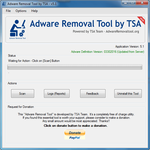 Research and identify a reliable adware removal tool.
Download and install the chosen adware removal tool.