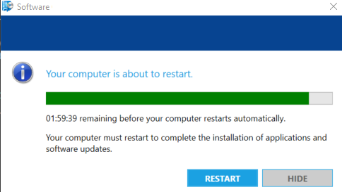 Restart your computer
Download the latest version of the software or application from the official website