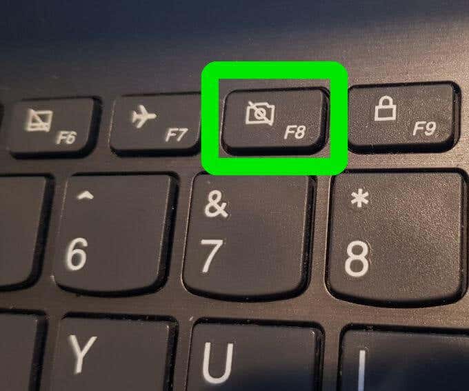 Restart your computer
Repeatedly press the F8 key before the Windows logo appears