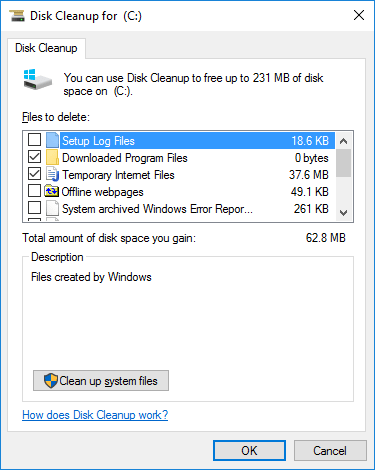 Step 5: Clean your computer's temporary files and folders using the Disk Cleanup tool.
Step 6: Perform a system restore to a previous point in time when the error was not occurring.