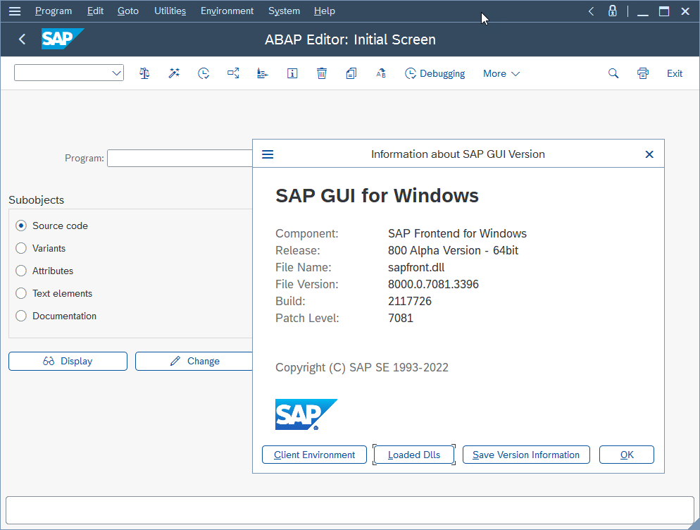 Uninstall the SAP GUI software from the Control Panel.
Download the latest version of the SAP GUI software from the official SAP website.