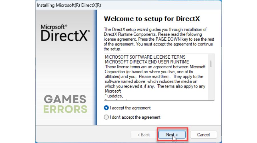 Update DirectX
Reinstall the game