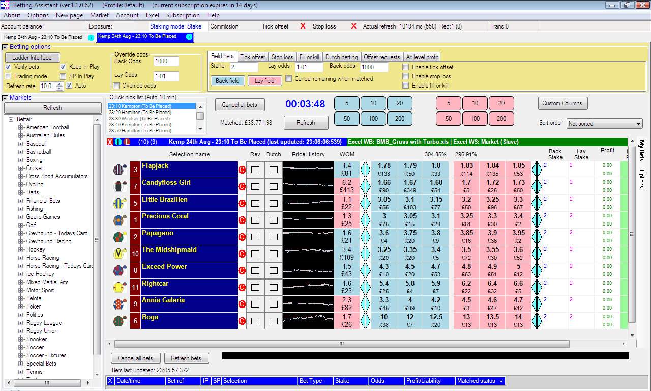 Visit the official website of betting assistant
Go to the Downloads section