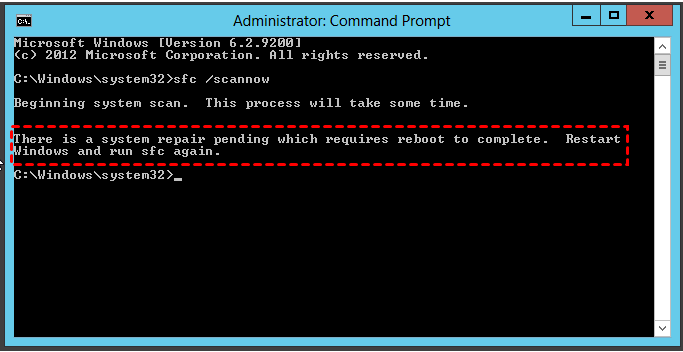 Wait for the process to complete and the computer to restart.
Check if the bepunctualservice.exe error has been fixed.
