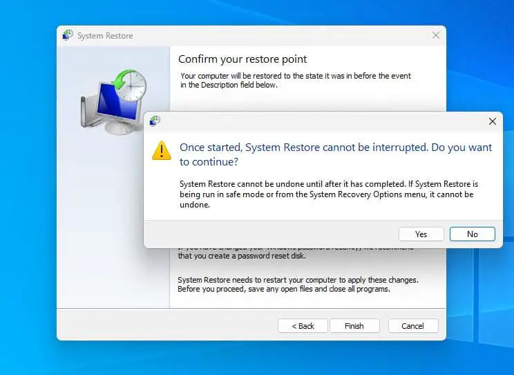 Wait for the system to scan and repair any corrupted system files.
Restart your computer to apply the changes.