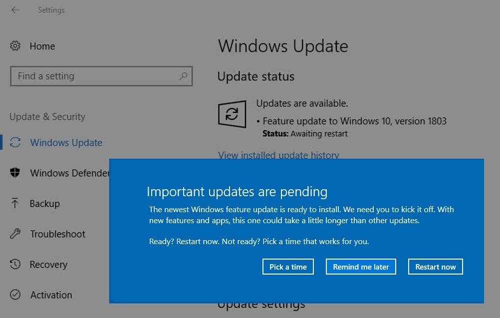 Wait for the updates to download and install.
Restart your computer once the updates are installed.