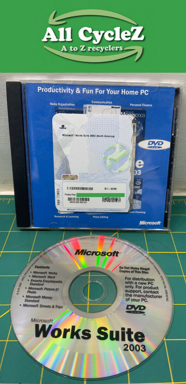Windows XP - Compatible
Microsoft Office - Compatible